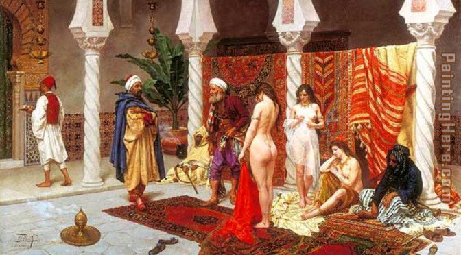 muslim selling sex slave painting - Unknown Artist muslim selling sex slave art painting